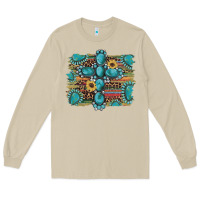 Mushroom western gemstone cross sunflowers serape leopard glitter Long Sleeve Tee - Artiststas