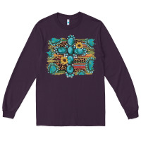 Plum western gemstone cross sunflowers serape leopard glitter Long Sleeve Tee - Artiststas