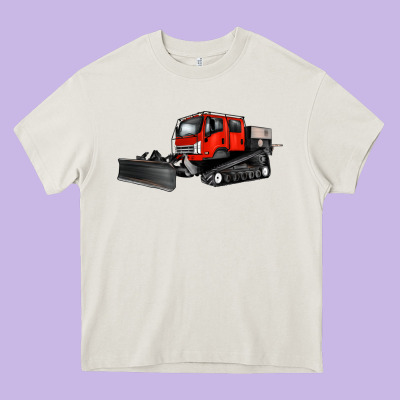 Snowcat Heavy Core Tee Designed By Artiststas