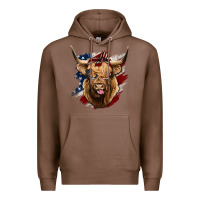 Chestnut American Highland Cow Premium Hoodie - Bettercallsaul