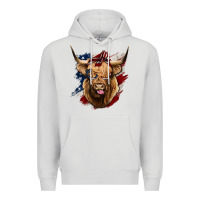Dove Grey American Highland Cow Premium Hoodie - Bettercallsaul