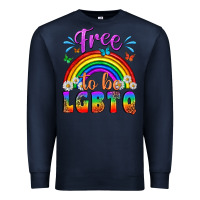 Navy Western Free To Be Lgbtq Premium Sweatshirt - BundleAndBundleShop