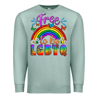 Seafoam Western Free To Be Lgbtq Premium Sweatshirt - BundleAndBundleShop