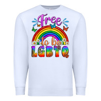 White Western Free To Be Lgbtq Premium Sweatshirt - BundleAndBundleShop