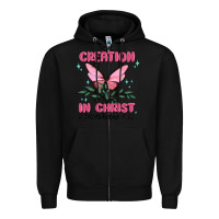 Black new creation in christ 2 corinthians5.17 Zipper Hoodie - MaliasSmallBusiness