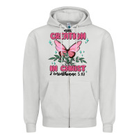 Dove Grey new creation in christ 2 corinthians5.17 Zipper Hoodie - MaliasSmallBusiness