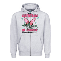 Heather Grey new creation in christ 2 corinthians5.17 Zipper Hoodie - MaliasSmallBusiness