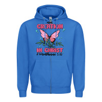 True Royal new creation in christ 2 corinthians5.17 Zipper Hoodie - MaliasSmallBusiness