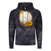 Cloud Black western volleyball with sunflower Vintage Hoodie - HRA Design Shop