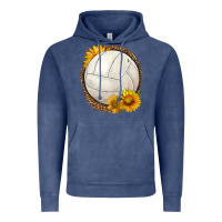 Vintage Denim western volleyball with sunflower Vintage Hoodie - HRA Design Shop