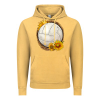Vintage Mustard western volleyball with sunflower Vintage Hoodie - HRA Design Shop