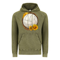 Vintage Olive western volleyball with sunflower Vintage Hoodie - HRA Design Shop
