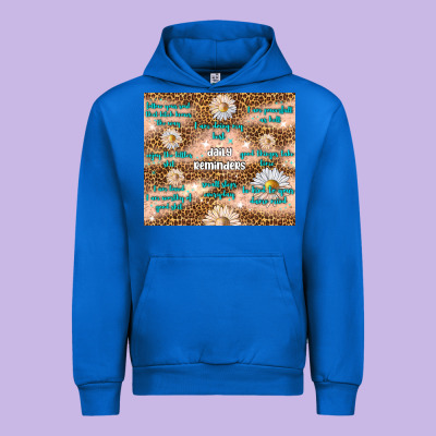 Daily Reminders Urban Hoodie Designed By Tumblerdesignbyshophia