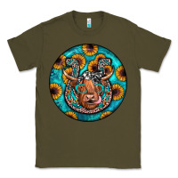 Army Green horseshoe circle Classic Tee - JahusDesignShop