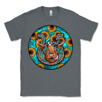 Charcoal Heather horseshoe circle Classic Tee - JahusDesignShop