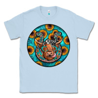 Dusty Blue horseshoe circle Classic Tee - JahusDesignShop