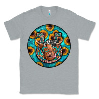 Heather Grey horseshoe circle Classic Tee - JahusDesignShop