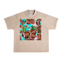French Oak football leopard cactus seamless pattern Urban Heavy Tee - JahusDesignShop
