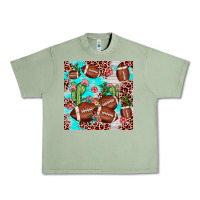 Oil Green football leopard cactus seamless pattern Urban Heavy Tee - JahusDesignShop