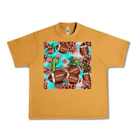 Peanut Butter football leopard cactus seamless pattern Urban Heavy Tee - JahusDesignShop