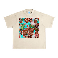 Sandshell football leopard cactus seamless pattern Urban Heavy Tee - JahusDesignShop