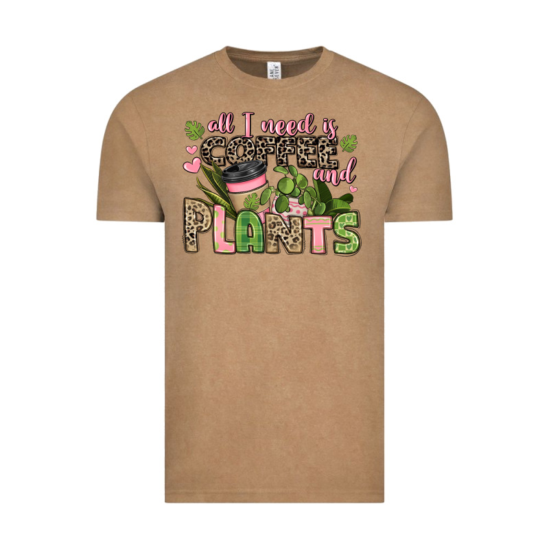 All I Need Is Coffee And Plants Vintage Tee by JahusDesignShop | Teevron