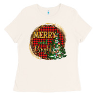 Bone merry and bright christmas tree Ladies Tee - AdoDesignShop