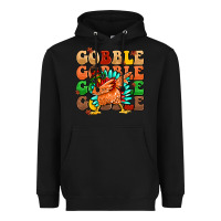 Black gobble gobble gobble gobble turkey Heavyweight Hoodie - MaliasSmallBusiness