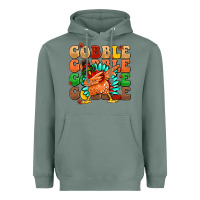 Sage gobble gobble gobble gobble turkey Heavyweight Hoodie - MaliasSmallBusiness