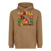 Toasted Coconut gobble gobble gobble gobble turkey Heavyweight Hoodie - MaliasSmallBusiness