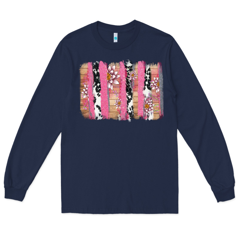 V.d Cow And Lotus Brushstrock Long Sleeve Tee by AdoDesignShop | Teevron