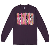 Plum v.d cow and lotus brushstrock Long Sleeve Tee - AdoDesignShop
