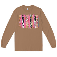 Toasted Coconut v.d cow and lotus brushstrock Long Sleeve Tee - AdoDesignShop