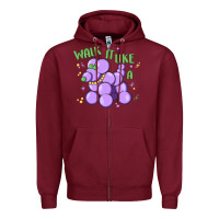 Burgundy walk it like a Zipper Hoodie - MaliasSmallBusiness