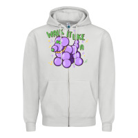 Dove Grey walk it like a Zipper Hoodie - MaliasSmallBusiness