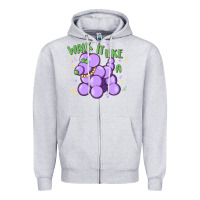 Heather Grey walk it like a Zipper Hoodie - MaliasSmallBusiness