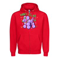 Red walk it like a Zipper Hoodie - MaliasSmallBusiness