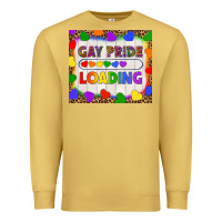 Antique Gold Gay Pride Loading LGBTQ Tumbler Premium Sweatshirt - BundleAndBundleShop