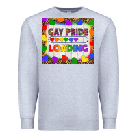 Heather Grey Gay Pride Loading LGBTQ Tumbler Premium Sweatshirt - BundleAndBundleShop