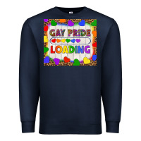 Navy Gay Pride Loading LGBTQ Tumbler Premium Sweatshirt - BundleAndBundleShop