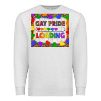 Oatmeal Heather Gay Pride Loading LGBTQ Tumbler Premium Sweatshirt - BundleAndBundleShop