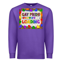 Purple Gay Pride Loading LGBTQ Tumbler Premium Sweatshirt - BundleAndBundleShop