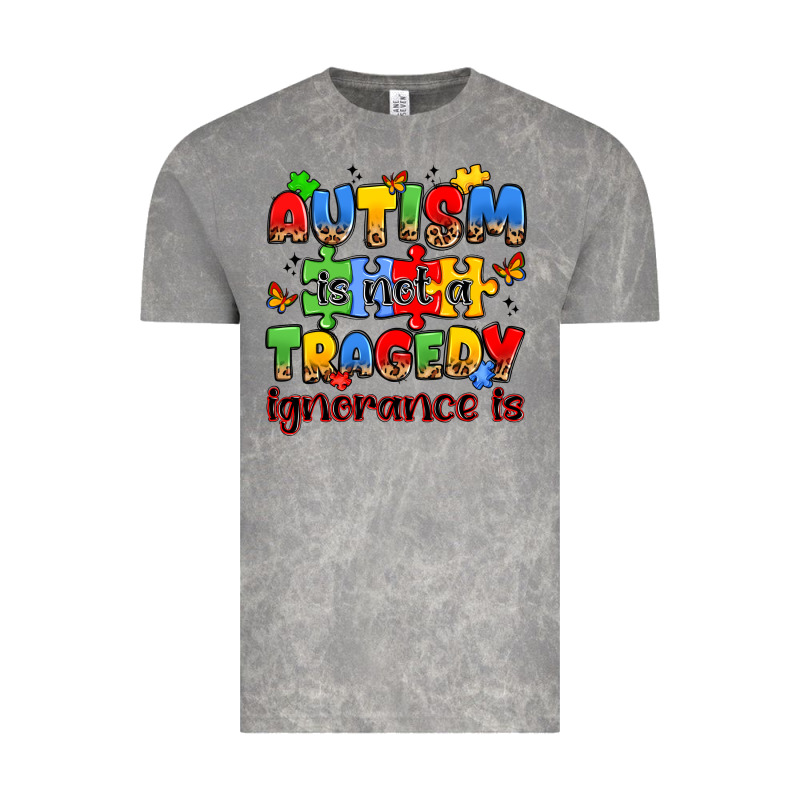 Autism Is Not A Tragedy Ignorance Is Vintage Tee by JahusDesignShop | Teevron