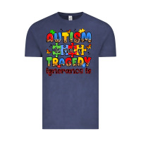 Vintage Denim autism is not a tragedy ignorance is Vintage Tee - JahusDesignShop