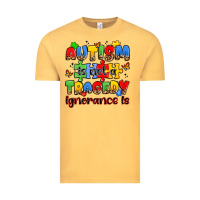 Vintage Mustard autism is not a tragedy ignorance is Vintage Tee - JahusDesignShop