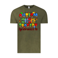 Vintage Olive autism is not a tragedy ignorance is Vintage Tee - JahusDesignShop