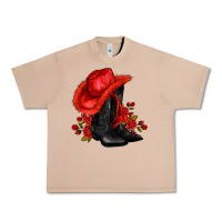 Burro valentines day cowboy boots red  and roses Urban Heavy Tee - AdoDesignShop