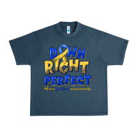 Midnight Navy down right perfect down syndrome Urban Heavy Tee - Artiststas
