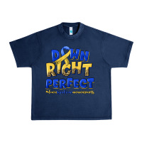 Navy down right perfect down syndrome Urban Heavy Tee - Artiststas
