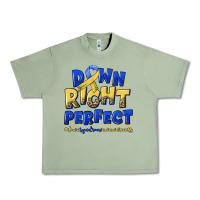 Oil Green down right perfect down syndrome Urban Heavy Tee - Artiststas